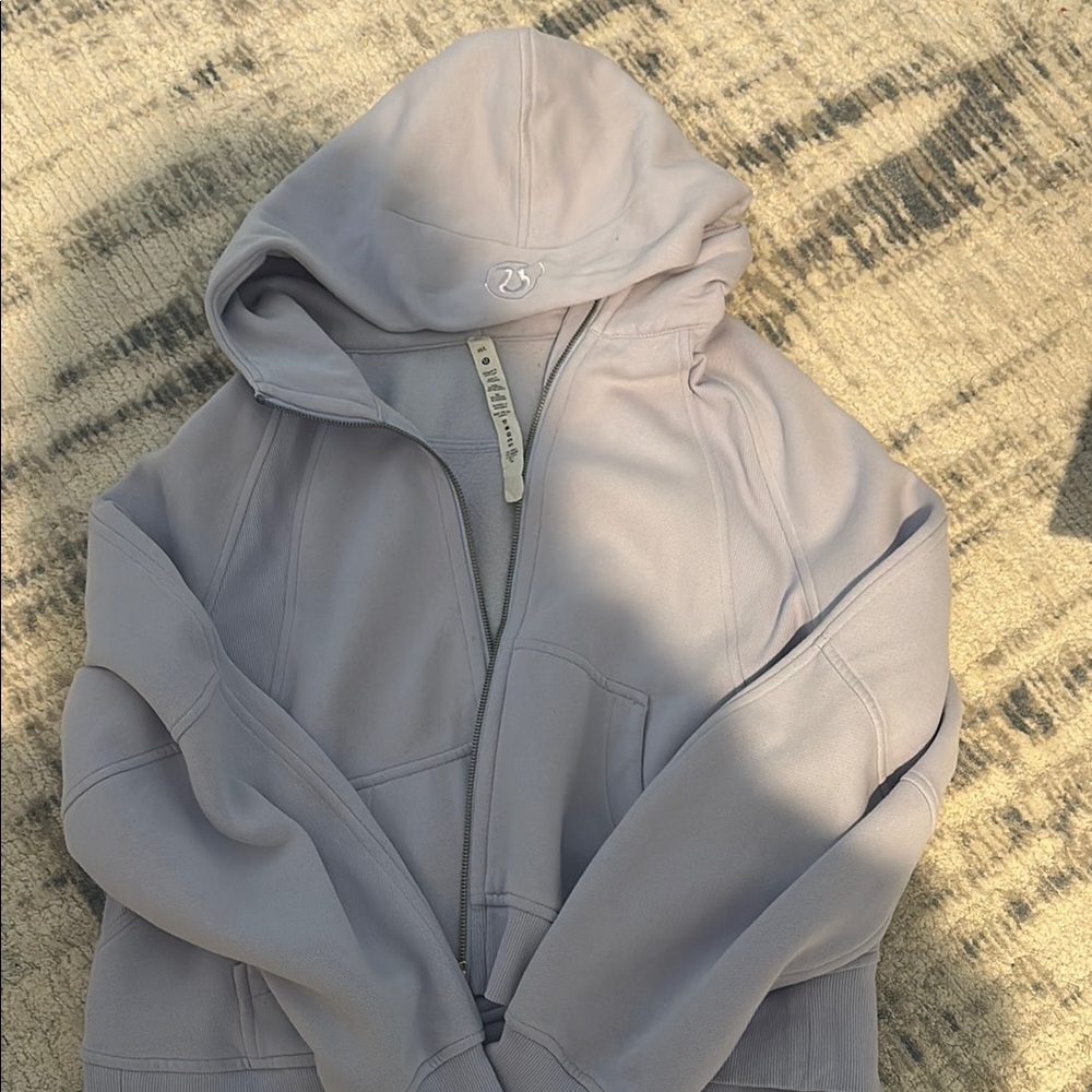 Lavender purple Zip-Up Hoodie